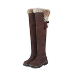 Women'S Fleece Over The Knee Boots 41687846C