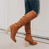 Women'S Chunky Heel Side Zip Boots 68213002C