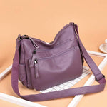 Women'S Soft Leather Large Capacity Crossbody Bag 77627344C