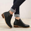 Women'S Side Zip Block Heel Low Heel Ankle Boots 11114437