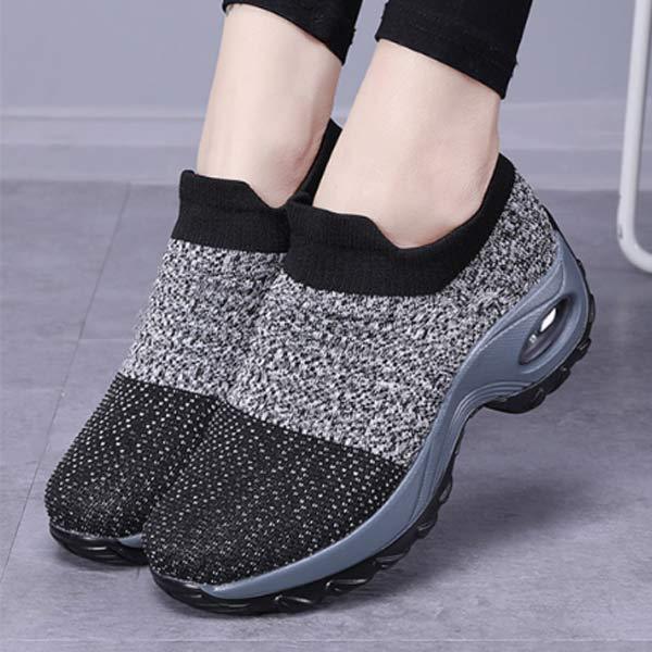 Women'S Casual Elastic Fly Knit Socks Shoes 94192280C