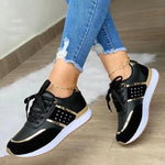 Women's Colorblock Lace-Up Casual Sneakers 35135645C