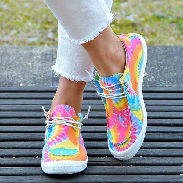 Women'S Fashion Soft Sole Tie-Dyed Casual Shoes 43240014C