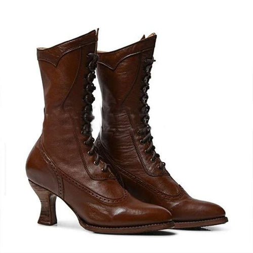 Women'S Vintage Lace Up Martin Boots 21941112C