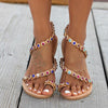 Women'S Flat Toe Fancy Diamond Sandals 39252394