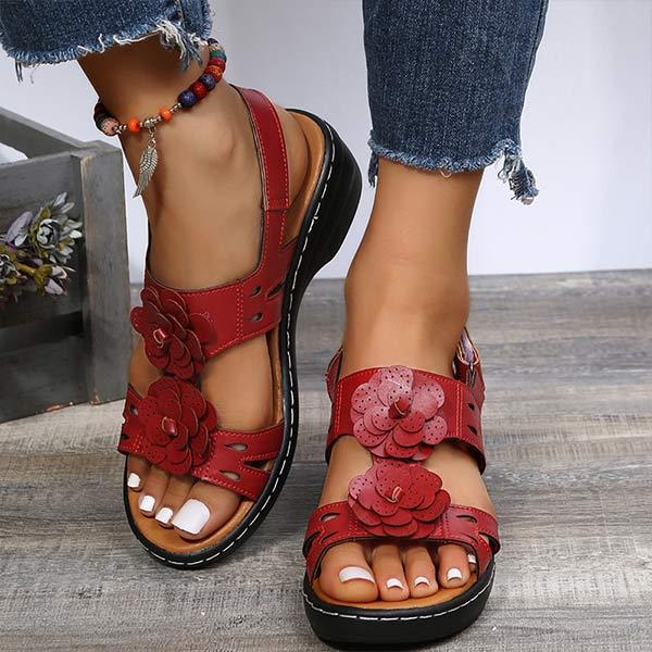 Women'S Platform Flower Casual Sandals 15112817C