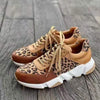 Women's Platform Leopard Print Lace-Up Sneakers 32874762C