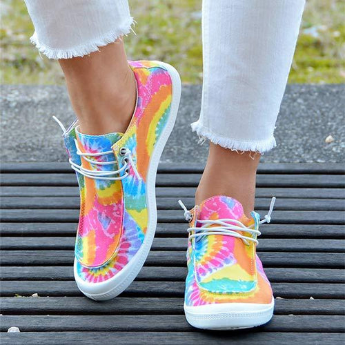 Women'S Fashion Soft Sole Tie-Dyed Casual Shoes 43240014C