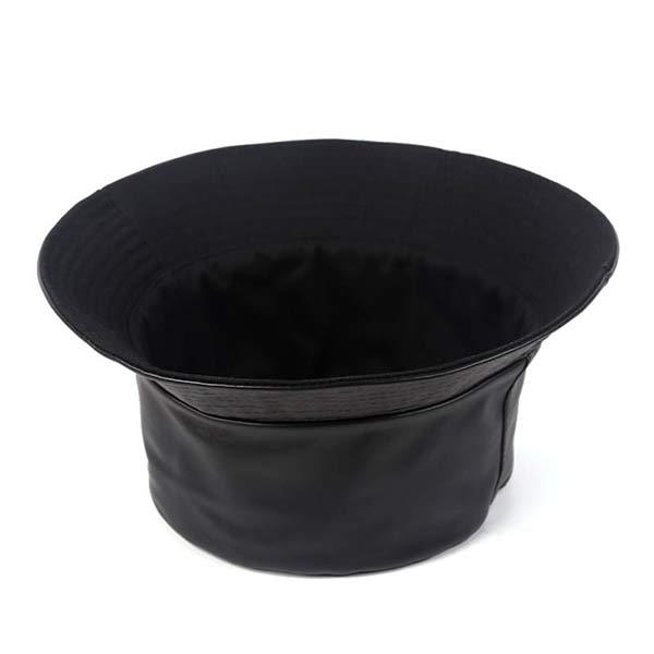 Reversible Black Sunshade Bucket Hat 51020477C