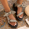 Women'S Fashion Bow Flat Sandals 18694497C