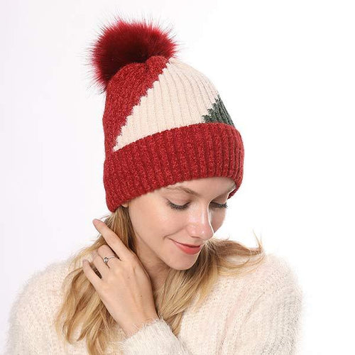 Women'S Rolled Edge Warm Knit Hat 84868769C