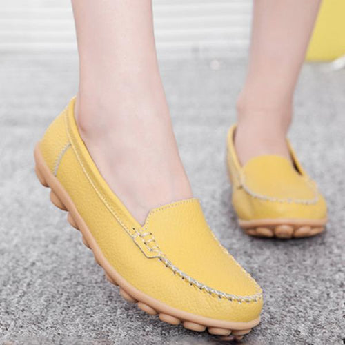 Women's Comfortable Soft Sole Flat Peas Shoes 07357886C