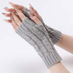Knitted Warm Fingerless Wool Gloves 52122183C