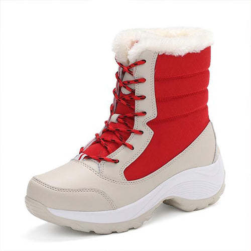 Women'S Lace Up Waterproof Snow Boots 23878658C