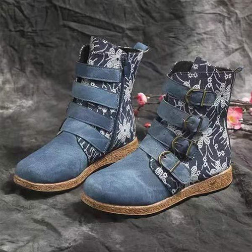 Women'S Ethnic Print Fashion Boots 17756420C