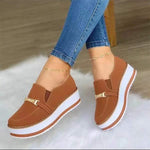 Women'S Round Toe Platform Slip-On Shoes 78056053C