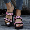 Women'S Rhinestone Fashion Platform Wedge Flip Flops 78543085C