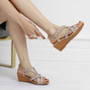 Women'S Boho Open Toe Resort Wedge Sandals 08441531C
