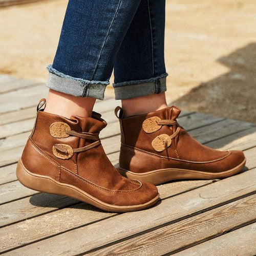 Women'S Vintage Casual Short Ankle Boots 70900035