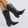 Women'S Western Chunky Heel Cowboy Boots 13589010C