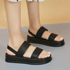 Women's Slip-On Open Toe Platform Sandals 31303897C