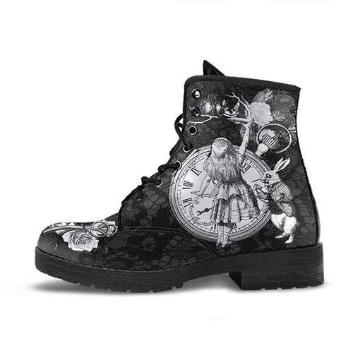 Women'S Digital Print High Top Leather Boots 29219568C