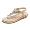 Women'S Bohemian Thong Sandals Beaded Rhinestones 80414712C