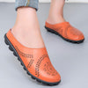 Women's Casual Hollow Breathable Low Top Flat Slippers 09734546C