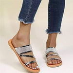 Women'S Shiny Flat Slippers 58005637C
