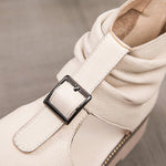 Women's Vintage Belt Buckle Fish Mouth Platform Sandals 90741025C