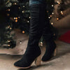 Women'S Chunky Heel Side Zip Boots 68213002C