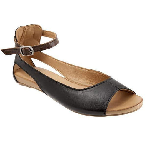 Women'S Retro Flat Cutout Sandals 09558902C