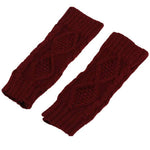 Knitted Wool Warm Half Finger Mitts 80899494C