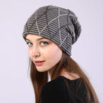 Pile Knitted Wool Earflaps Pile Hat 65619748C