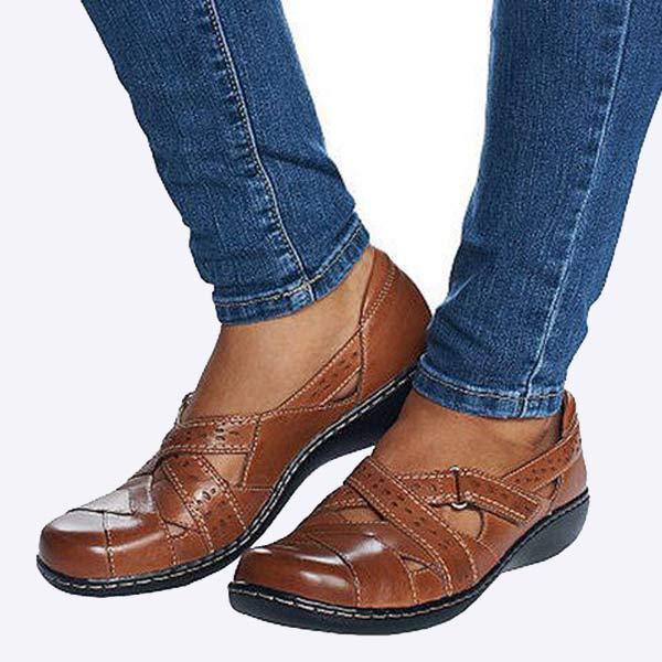 Women'S Retro Cutout Sandals 92908329C