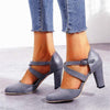 Women'S Vintage High Heel Block Heel Sandals 05113468C