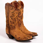 Women'S Embroidered High Heel High Rider Boots 83676361
