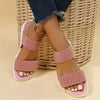 Women'S Thick Sole Breathable Comfort Soft Sole Flyknit Sandals 74467253C