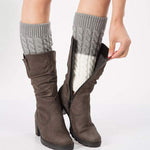 Women'S Thermal Knit Two-Tone Boot Cover 69386130C