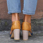 Women'S Vintage Chunky High Heel Sandals 36719001