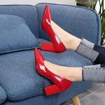 Women'S Pointed Toe Chunky High Heels 86226438