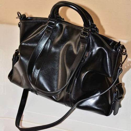 Women'S Oil Wax Leather Biker Bag 26218892C