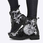 Women'S Digital Print High Top Leather Boots 29219568C