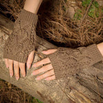 Knit Fingerless Warm Gloves 27436281C