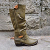 Women'S Vintage Medium Round Toe Chunky Heel Martin Boots 57493117C