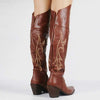 Women'S Vintage Chunky High Heel Over The Knee Boots 04028076C