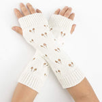 Knitted Wool Warm Open Toe Arm Sleeves 64027272C
