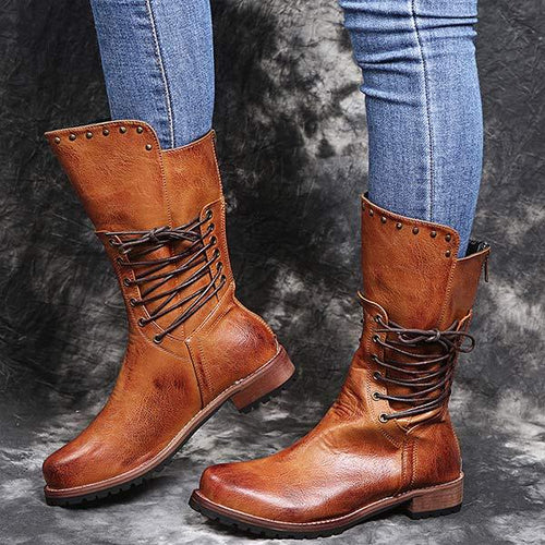 Women'S Vintage Lace-Up Martin Boots 94852367C