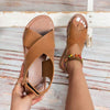 Women'S Flat Fashion Open Toe Crossover Sandals 18709752C