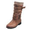 Women'S Vintage Flat Leather Boots 64549057